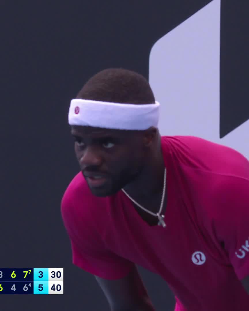 When life gives you lemons, rock Lululemon 🩷 Frances Tiafoe survives a Rinderknech scare in five! #AusOpen #AO2025