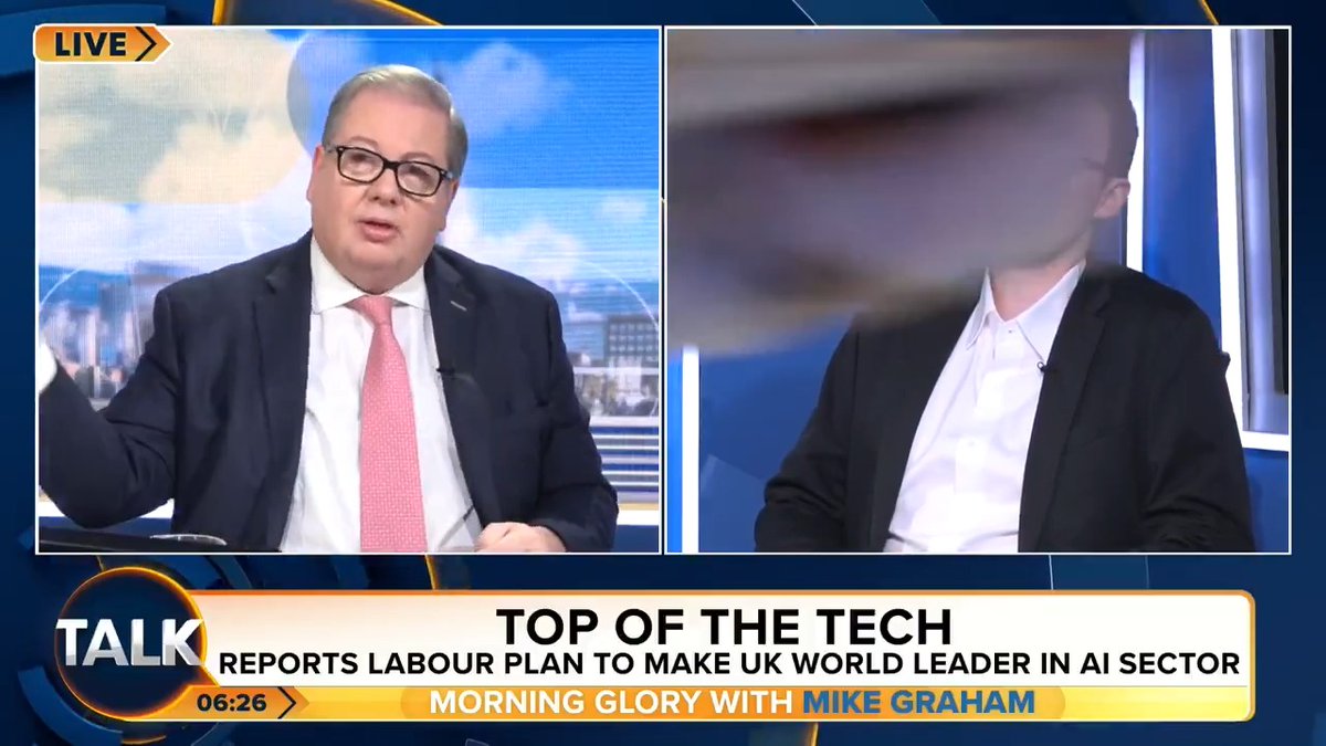 Mike Graham is baffled by Labour’s plans to make the UK "the world leader" in artificial intelligence. “It’s just rubbish!” Mike Graham 🇬🇧