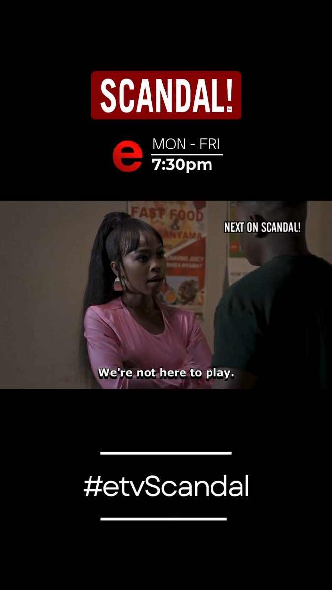 Tonight on #etvScandal at 19:30 🤘🏾