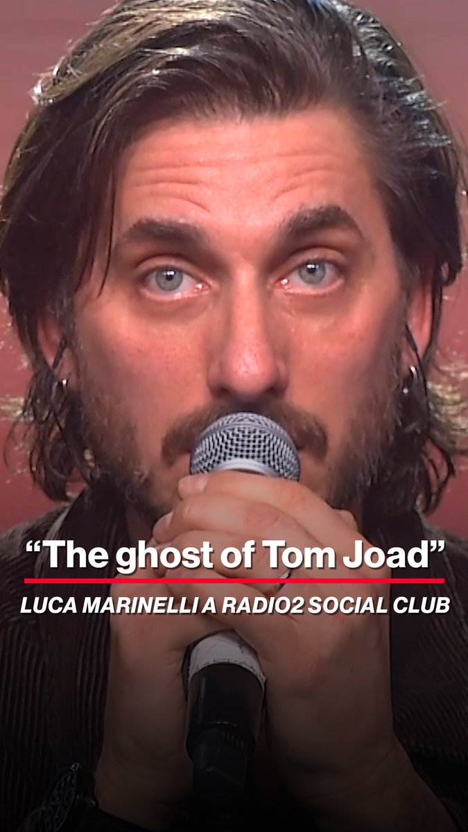 I'm sittin' down here in the campfire light Searchin' for the ghost of Tom Joad 🎶 #Radio2SocialClub è in diretta ORA su #RaiRadio2 e in TV sul canale 202 con Luca Marinelli 📻📺
