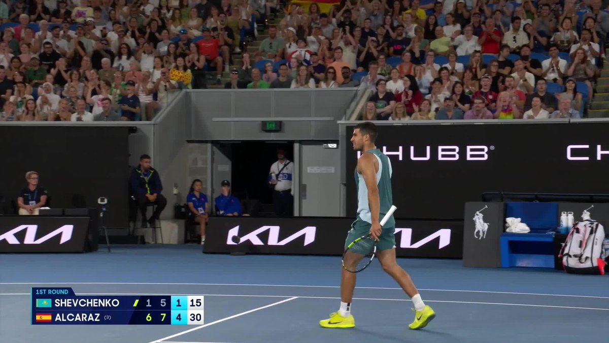 Take a bow, Carlos Alcaraz 🔥 #AusOpen #AO2025