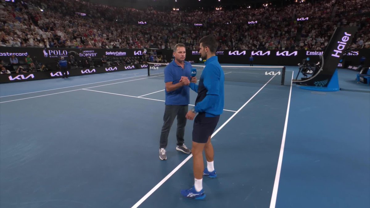 Praise doesn't get much higher 🤝 Novak Djokovic is full of admiration for Nishesh following their first round encounter 🫡 #AusOpen • #AO2025