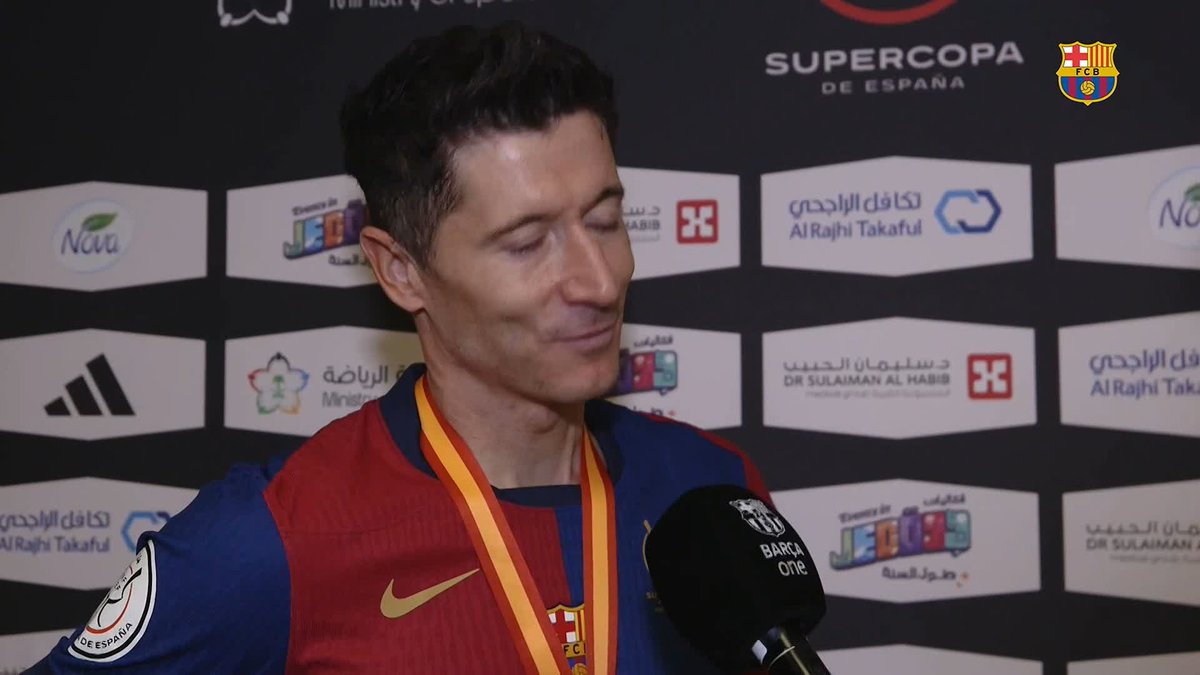 🎙️ ROBERT LEWANDOWSKI: "It doesn't matter who we are playing, it doesn't matter where we are playing, we always want to win." #ElClásico