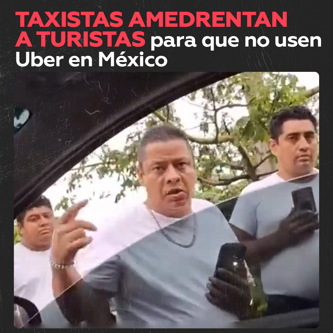 Taxistas en Cancún impidieron que turistas subieran a un Uber, alegando que es ilegal, aunque la plataforma recibió permiso para operar en el estado a finales de 2024. 🎥 Más videos en Rumble 👉