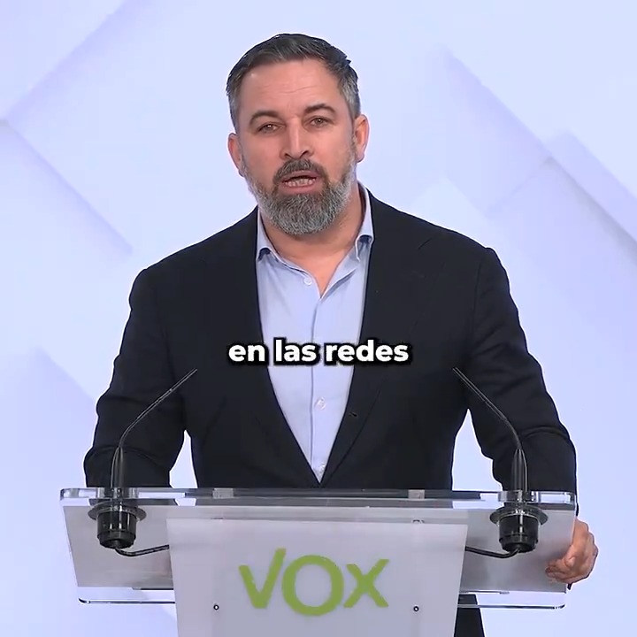 "Los tiempos están cambiando a toda velocidad y en todo el mundo. La dictadura progre y la dictadura woke están siendo derrotadas y hay que trabajar para que en España también la dejemos atrás. El final de Sánchez está muy cerca". ¡VENCEREMOS! Santiago Abascal 🇪🇸 💪🇪🇸