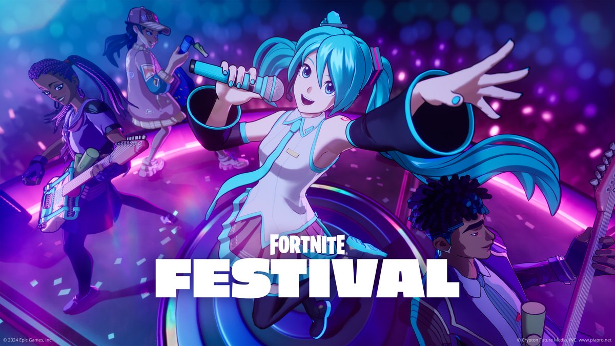Hatsune Miku THE virtual singer is bringing her Vocal synthesizing skills to Fortnite Festival Season 7!