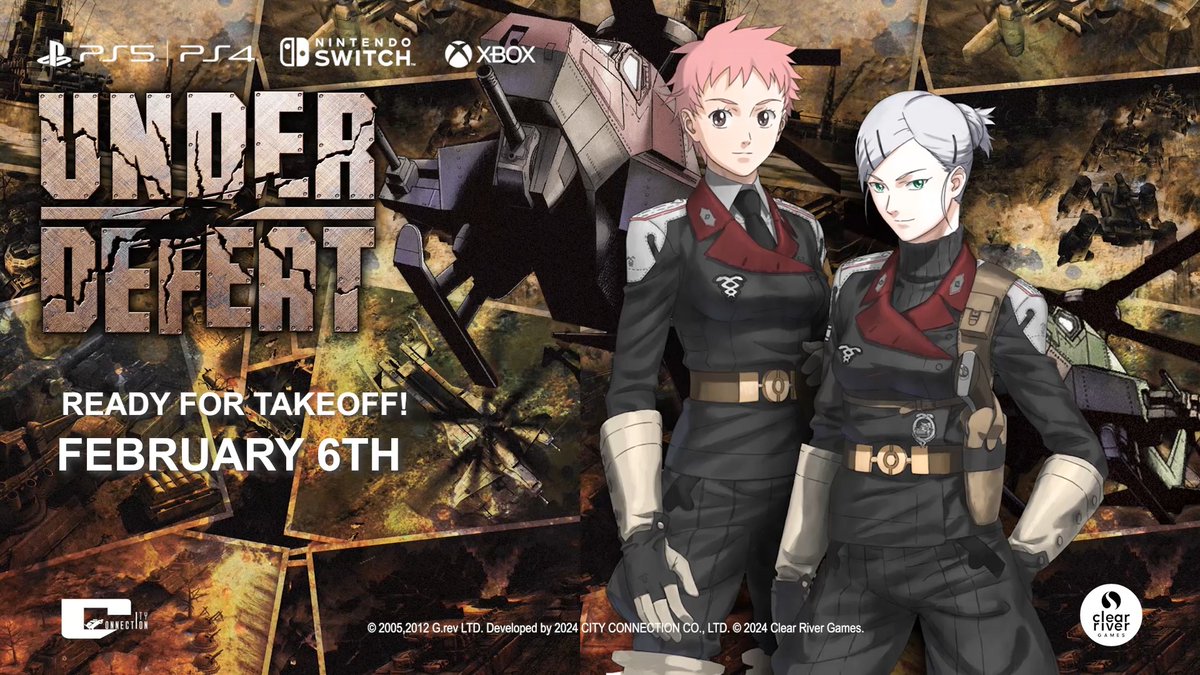 🚨 RELEASE DATE ANNOUNCEMENT 🚨 Under Defeat from CITY CONNECTION lands digitally on Nintendo Switch, PS4, PS5, and Xbox on February 6th! This shmup brings vertical scrolling action with a unique twist. Use angled shots to strategically take out enemies from all sides—even those attacking from the flanks!