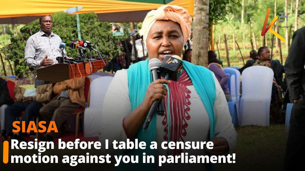 "Resign before I table a censure motion against you in parliament!" Aldai MP to CS Justin Muturi