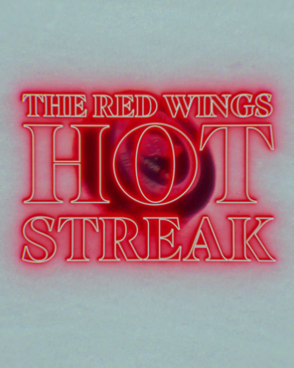 LUCKY NO. 7 🪽 The Detroit Red Wings are riding a seven-game win streak! 😮‍💨