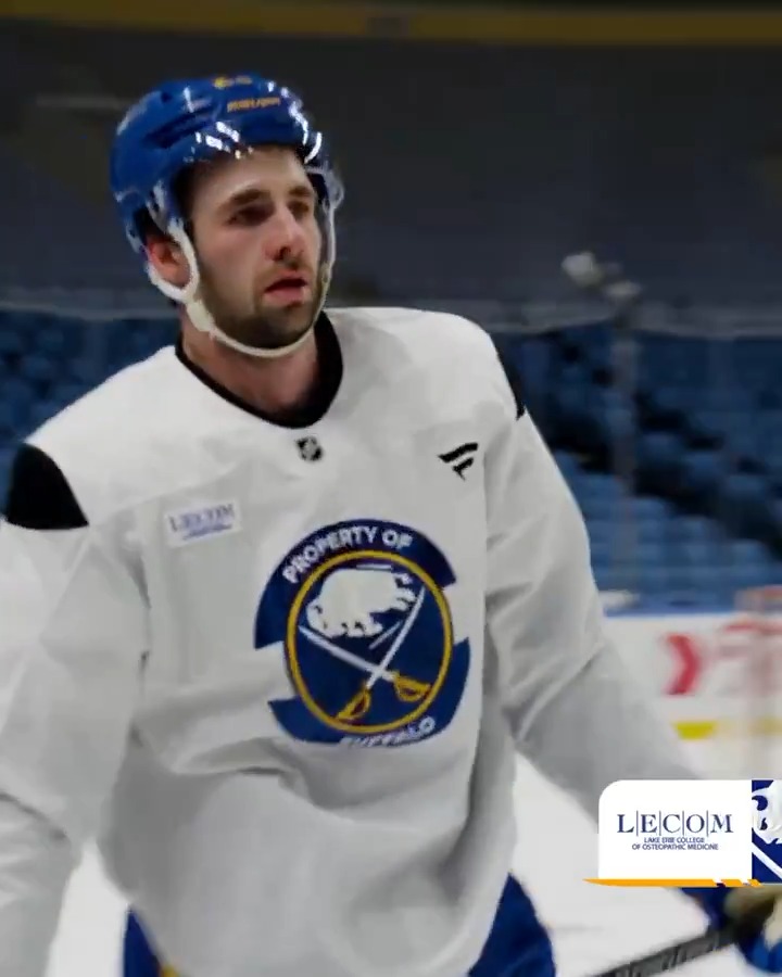 Mattias Samuelsson is back on the ice at practice today! #LetsGoBuffalo | LECOM