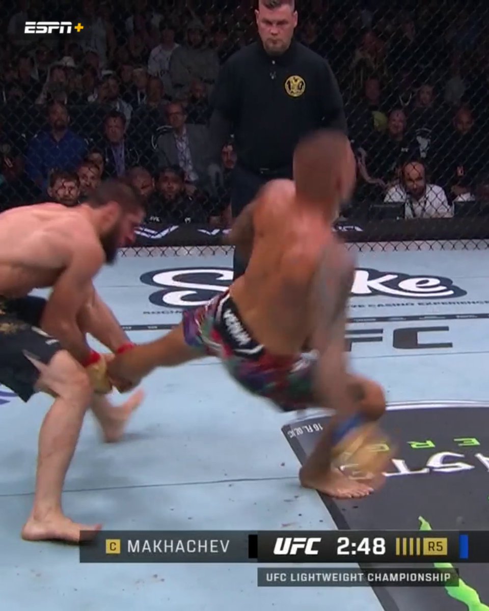 The sweep that set up the submission for Islam at UFC 302 was too smooth 😮💨 #UFC311 | Saturday, 10 PM ET | ESPN+ PPV 🍿