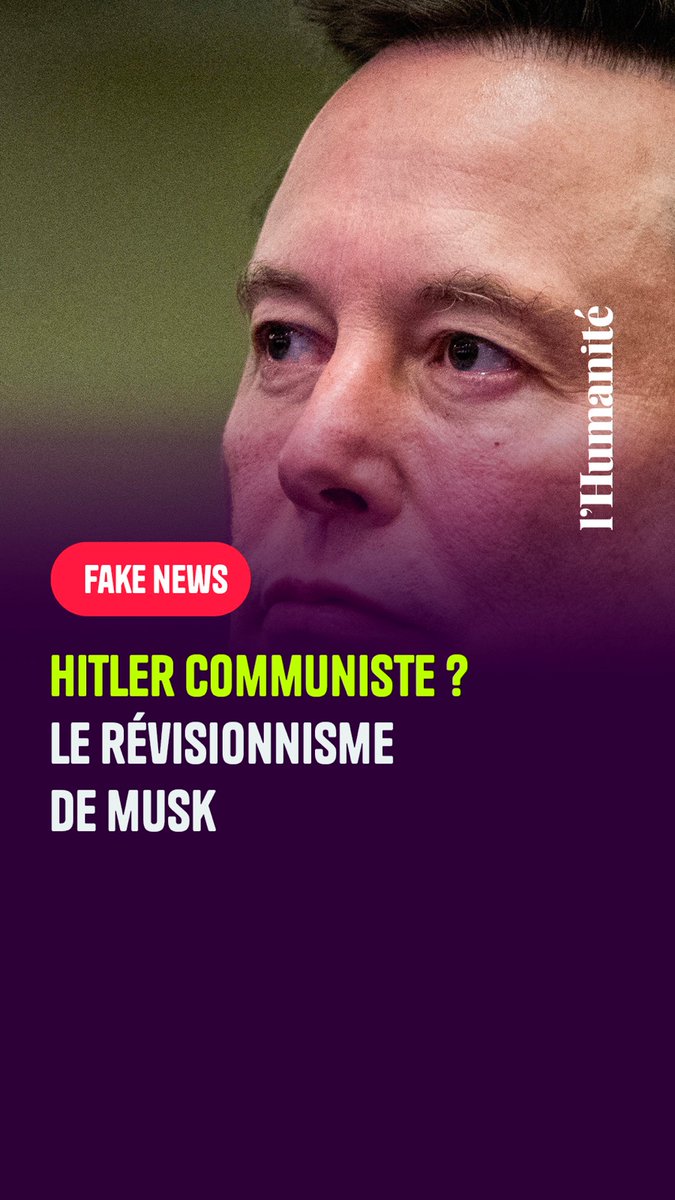 Aidée par Elon Musk, l'extrême droite allemande veut réécrire l'histoire en affirmant que Hitler était communiste. Un mensonge qui souille la mémoire des communistes européens persécutés par les nazis. Rappel ➡️