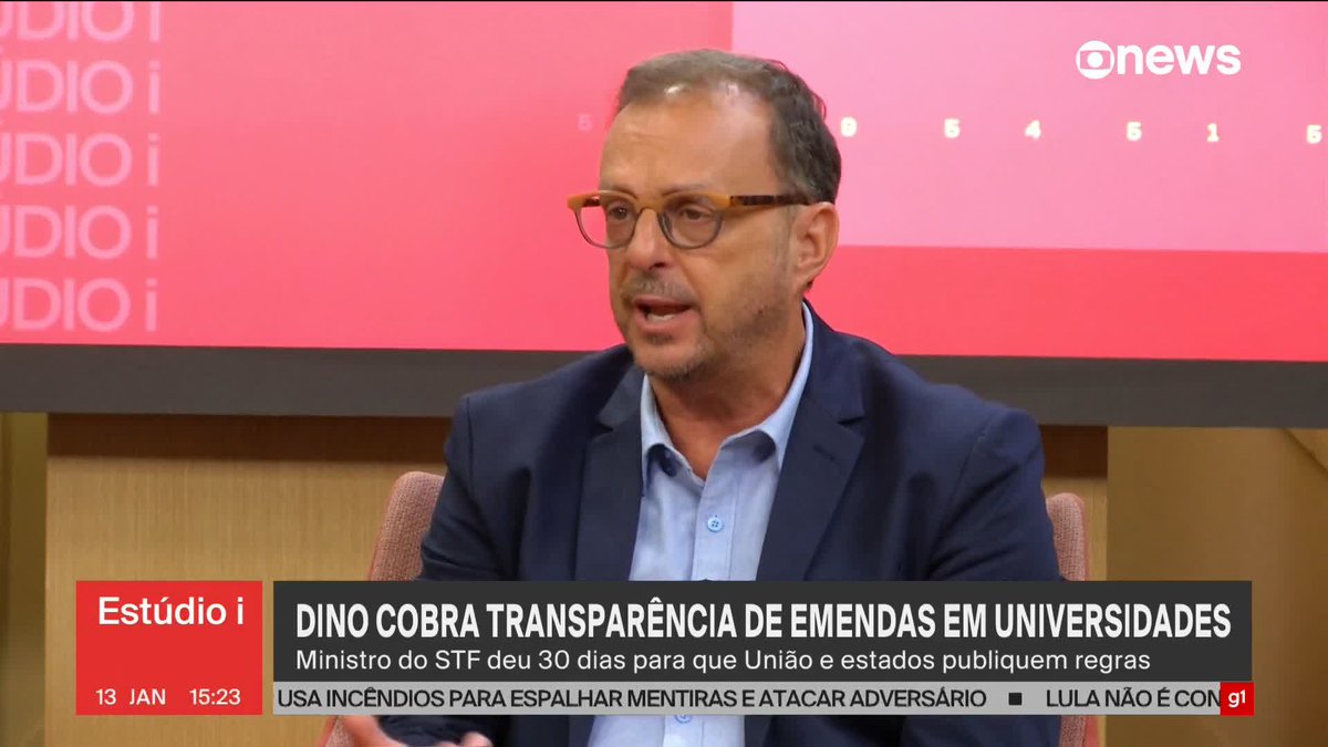 “Só no Brasil que exigência de maior transparência é crise política. Eu nunca vi isso”, comenta Octavio Guedes, após o ministro Flávio Dino, do STF, cobrar regras para a distribuição de emendas. ➡ Assista ao #Estúdioi: #GloboNews