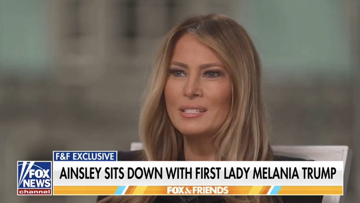 Melania Trump on why she decided to make a documentary about her life: “I get so many messages and letters about how they enjoyed the book and how my fans and people would love to hear more from me.” 🤦‍♂️