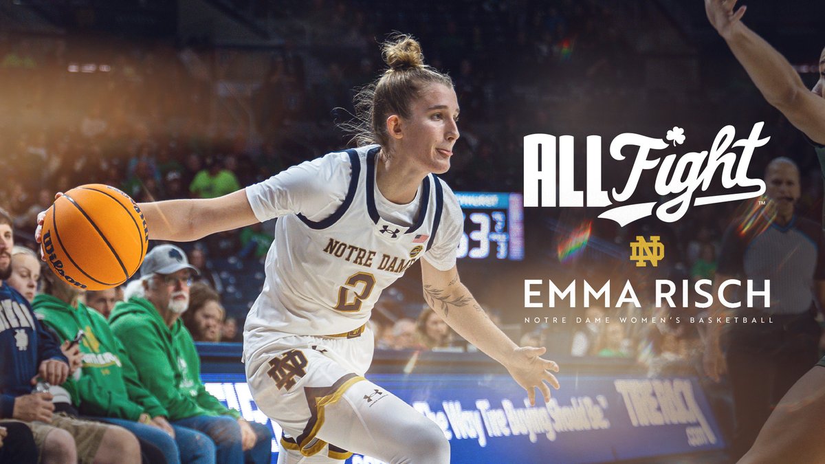 Everything her family has poured into her is what fuels Emma Risch to work every day to make them proud. #AllFight | Notre Dame Women's Basketball