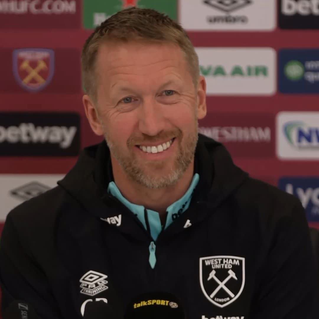"Nice try though!" 😅 Graham Potter is not giving anything away regarding West Ham's transfer targets 🤐