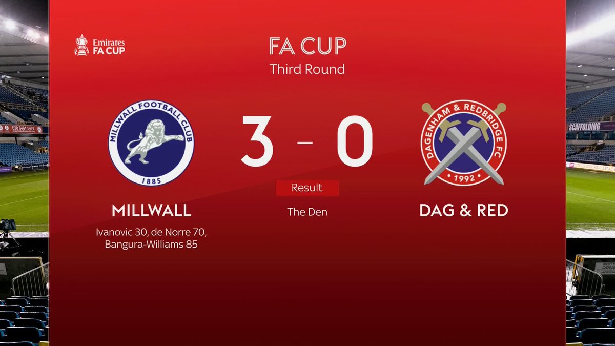 Millwall are through to the fourth round of the FA Cup and will play Leeds United at Elland Road next 🏆