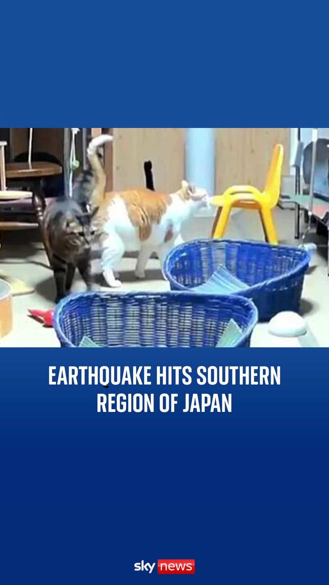 A tsunami warning was issued after a 6.9 magnitude earthquake hit the southern region of Kyushu in Japan. Latest world news: