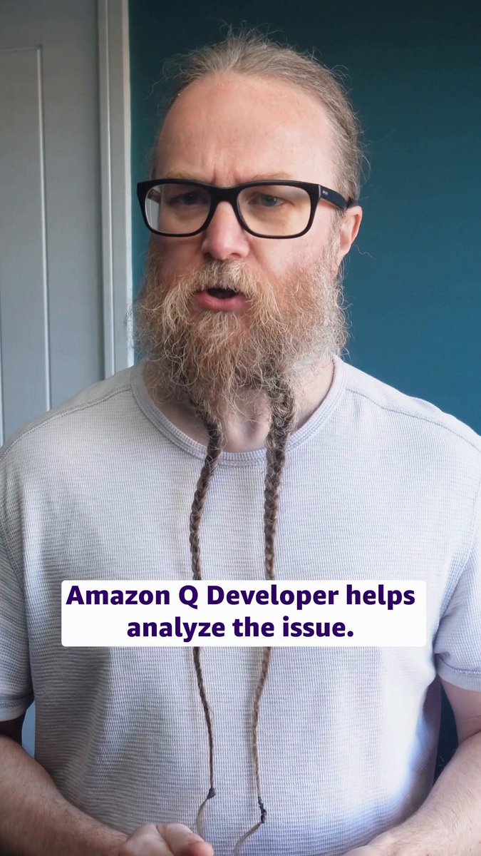Troubleshoot errors directly in your console quickly with #AmazonQ Developer. ☁️ 🚀 💫 Simply click the 'Diagnose with Amazon Q' button & resolve issues related to EC2, S3, ECS, Lambda, & CloudFormation quickly. Learn more. ➡️
