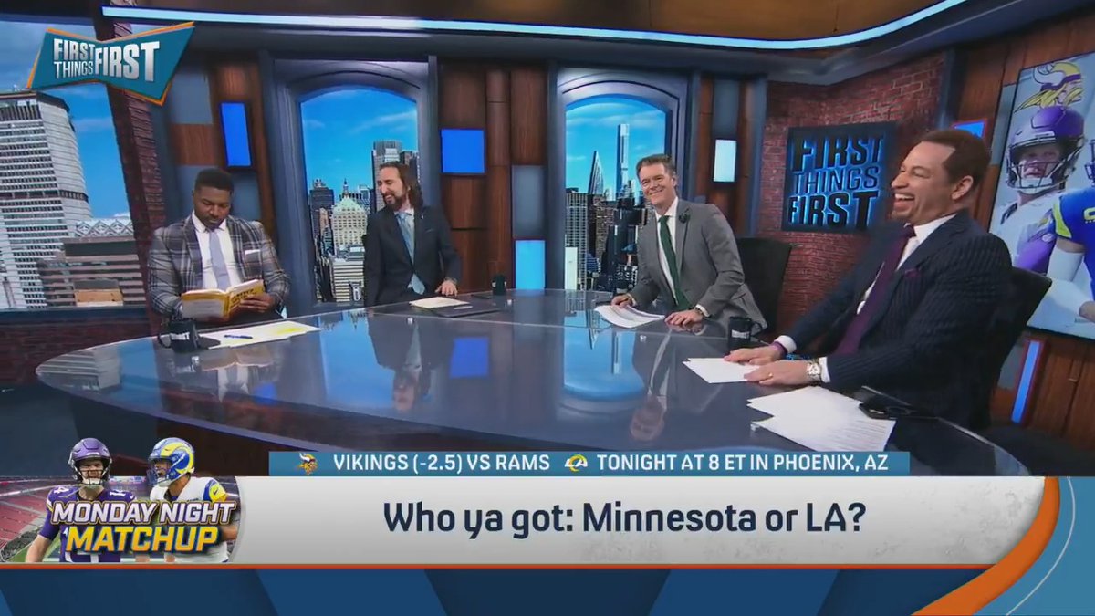 .Chris Broussard and nick wright were arguing about their NFC picks, meanwhile Greg Jennings was pulling an A.J. Brown 😅 “There’s no problem, he’s just getting his mind right.” 🤣🤣