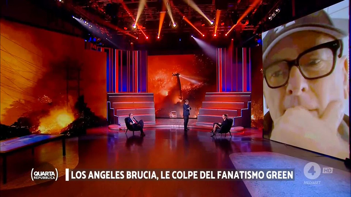 "Questo disastro probabilmente è dovuto a uno stress dei cavi elettrici che non erano adatti per sopportare il carico richiesto per questo green a tutti costi." #Borselli #LosAngelesbrucia #quartarepubblica
