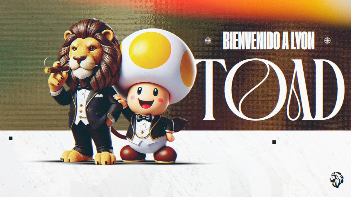 Brincamos el charco para firmar a nuestro primer creador europeo: Magnánimo caster, protector leal del Reino Champiñón, CEO de JetaDirecta. Silencio, maulas: ¡Bienvenido al león, LYON Toad!