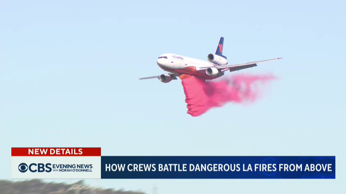 More than 80 planes and helicopters are battling the Southern California wildfires, with military aircraft joining the fight from Canada and surrounding states. Meteorologist Rob Marciano takes a closer look at the aerial assault to contain the flames.