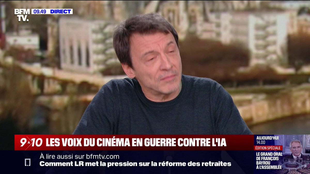 💬 "C'est une menace, on se bat" Emmanuel Curtil, doubleur et voix off, réagit à l'utilisation de l'IA pour recréer la voix française de Sylvester Stallone