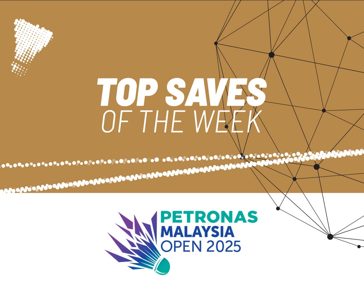Stunning 🔝 saves at the #MalaysiaOpen2025. 🤩 #BWFWorldTour