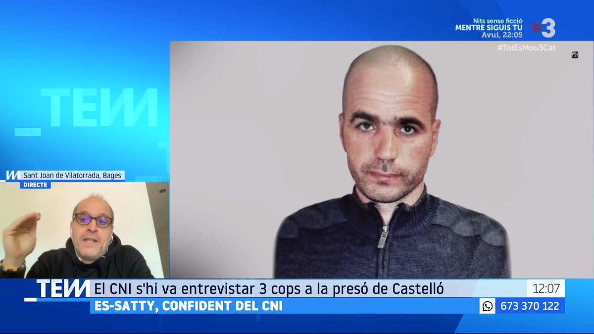 🔴 Es-Satty, confident del CNI Quico Sallés: "Aquests documents confirmen que l'imam de Ripoll se'ls hi va escapar, se'ls va descontrolar. Hi ha una responsabilitat clara, una cosa que sempre han intentat amagar" #TotEsMou3Cat ▶