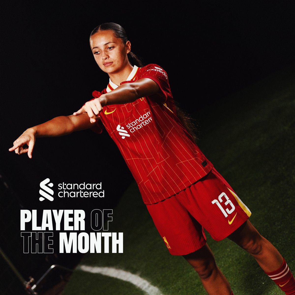 A first-ever Standard Chartered Player of the Month award for mia enderby 🤩