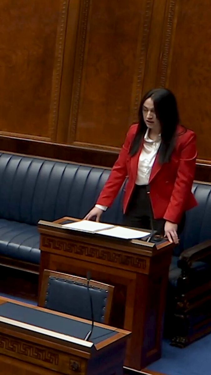 “It doesn’t begin with a busted lip or black eye. It doesn’t begin with murder. It begins in playgrounds, changing rooms and group chats. “There’s a duty on all of us to end violence against women and girls.” - Emma Sheerin MLA (Emma Sheerin) 👏🏻