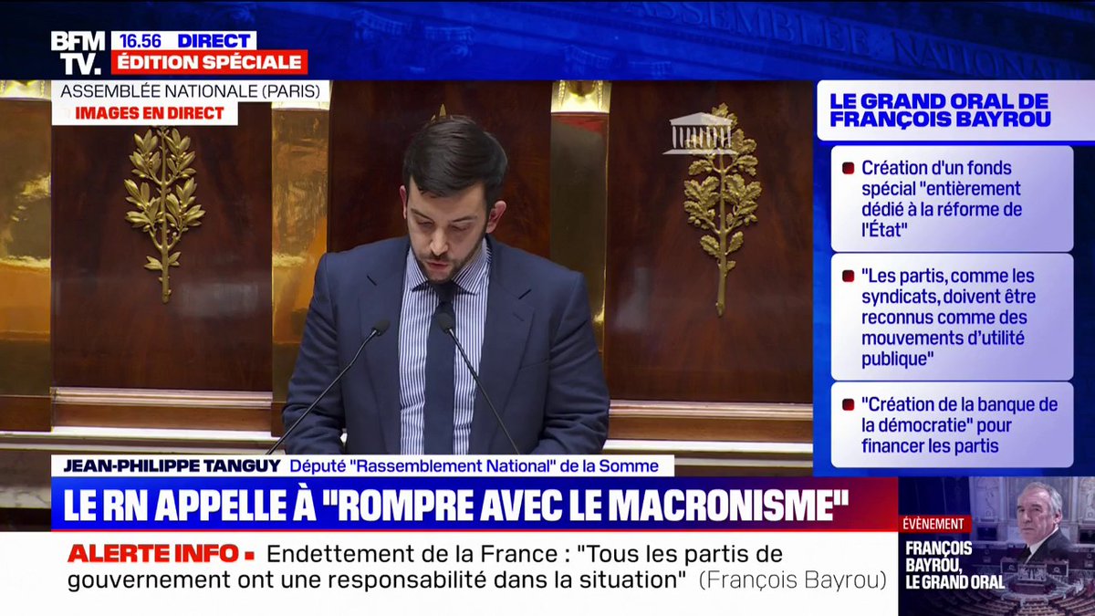 Jean-Philippe Tanguy (RN) à François Bayrou: "Vous mentez sur tout à Mayotte"