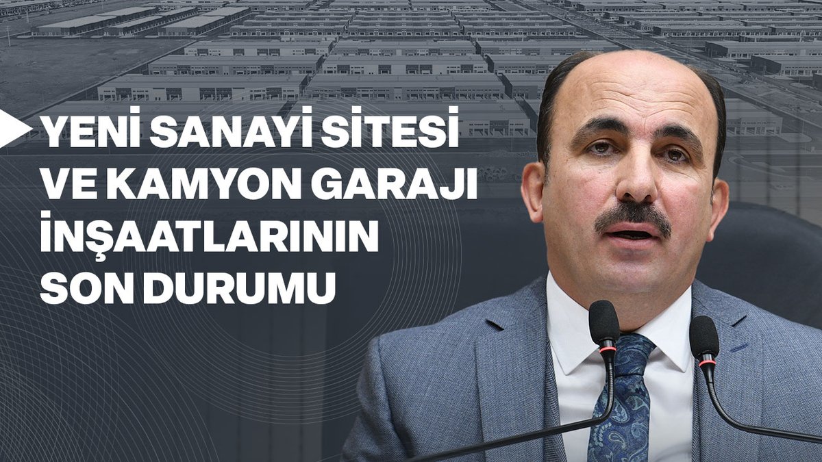 Konya’mız için yatırım ve hizmete devam! YENİ SANAYİ SİTESİ ve KAMYON GARAJI inşaatlarının son durumu.