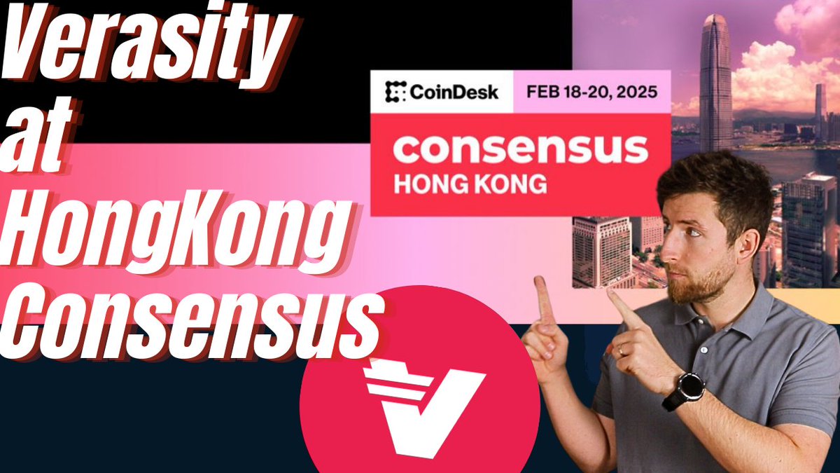 🌏 Verasity Sponsors Consensus Hong Kong 2025! @VerasityTech $VRA @Consensus_hk CoinDesk
