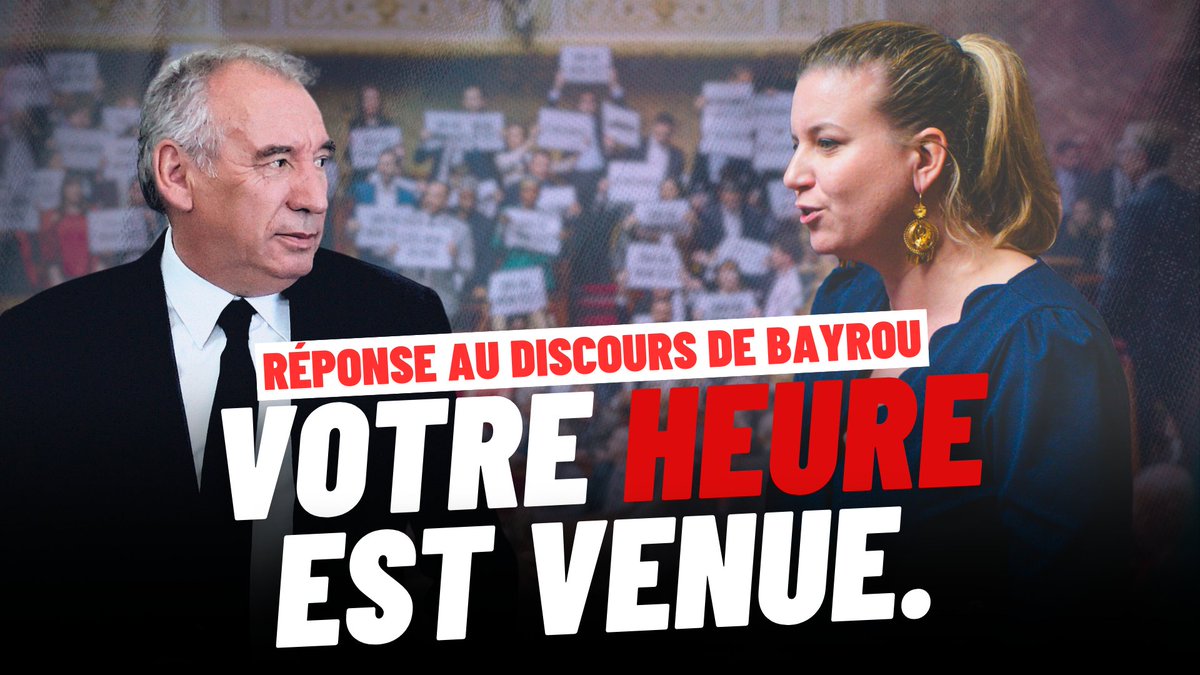 🔴🗣 « M. Bayrou, nous vous censurerons et nous en finirons avec la retraite à 64 ans. Car une réforme passée en force et qui frappe dans la chair des millions de gens ne s’amende pas, ne se suspend pas, ne se gèle pas. Elle s’abroge. » Mathilde Panot #CensureBayrou #DirectAN