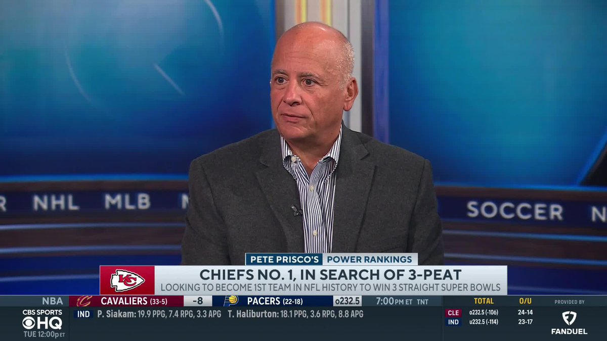"If they go for the 3-peat, and get the 3-peat, Patrick Mahomes is the GOAT." Pete Prisco