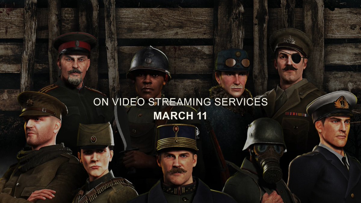BIG NEWS… OUR ANIMATED MOVIE HITS STREAMING SERVICES MARCH 11! 📽️ Pre-order on Apple TV here 👉 “The War To End All Wars – The Movie” will be available on Apple TV, YouTube Movies, Google Play, and Amazon Prime Video on March 11! Inspired by the narratives from our 10th studio album “The War To End All Wars”, this movie allows you to relive epic battles and uncover the untold stories of WW1. Prepare for an unprecedented fusion of history, creative artistry, and heavy metal. For more information visit