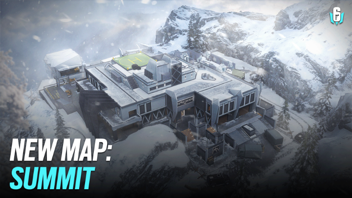 🏔️ Welcome to Summit Maintenance is now over. Prepare for battle on this brand new, never before seen, exclusive map for Rainbow Six Mobile! ❄️ Set high on a snowy mountain resort, Summit is ready for you to explore. Gear up, Operators—it’s cold out there! 🔥