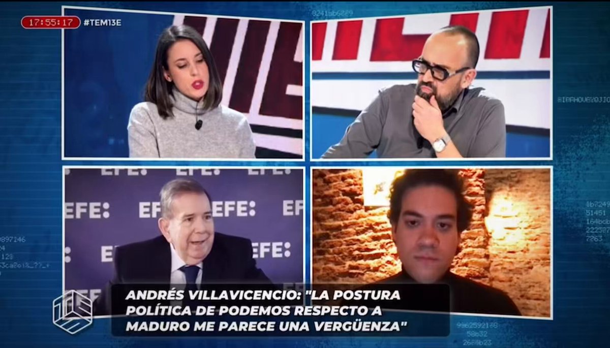 De la veracidad de las actas, del origen golpista antidemocrático del chavismo y de la xenofobia de la extrema izquierda contra los venezolanos. Sobre todo esto pude hablar en Todo Es Mentira. Con la señora Irene Montero, quien sigue avalando el fraude de Maduro después de 170 días violando la ley sin publicar el resultado desglosado.