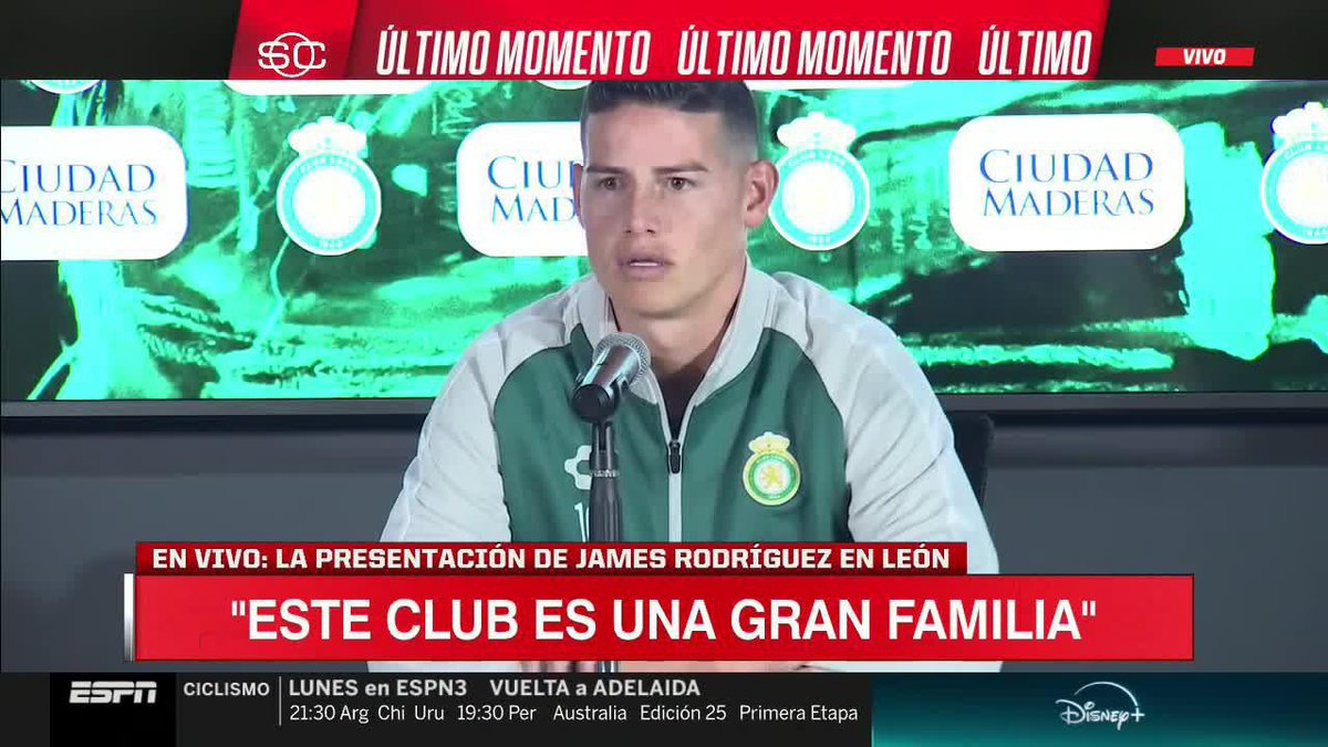 ¿EL OBJETIVO DE JAMES EN LEÓN? Clarísimo: ¡¡GANAR!!