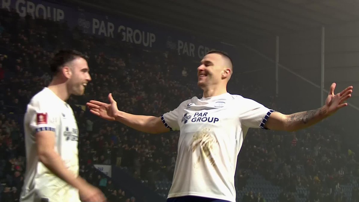 Milutin Osmajić with a beauty for Preston North End FC 😯 #EmiratesFACup