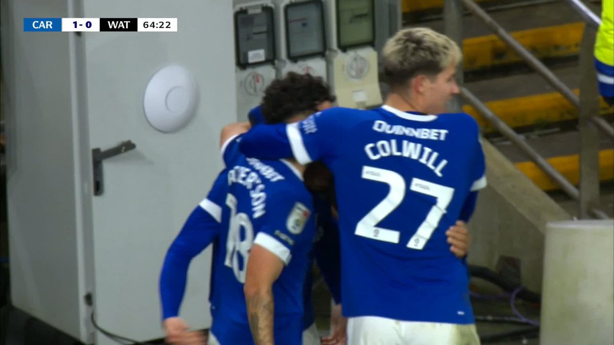 Cian Ashford gives Cardiff the lead against Watford! ⚡️