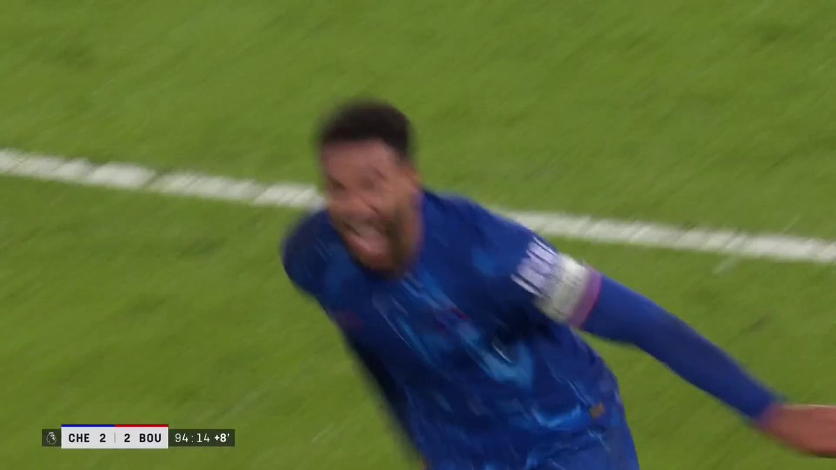 Chelsea's captain gets a HUGE goal for his club 🤩 Reece James marks his Premier League return with a late free kick goal 💫 📺 TNT Sports &amp; discovery+ UK