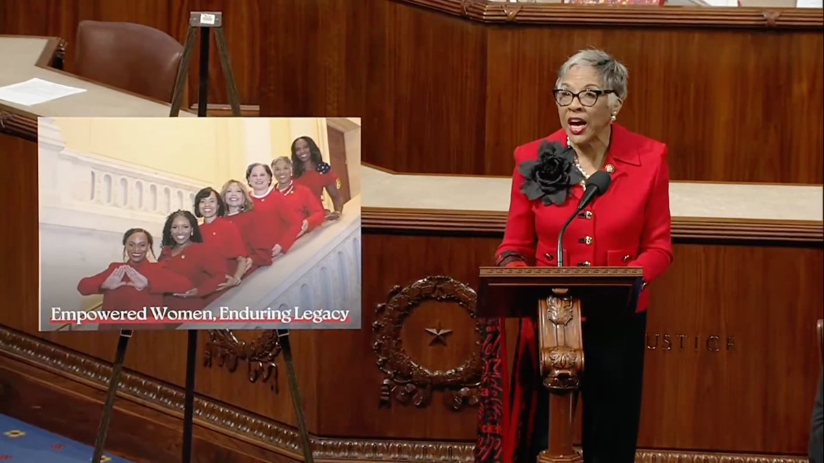 Yesterday, I was proud to talk about the incredible accomplishments of my dear sorors in Congress, on the House floor. Together, this sisterhood will continue to stand up against injustice and uphold a legacy of service, the way our founders intended. #1913🔺