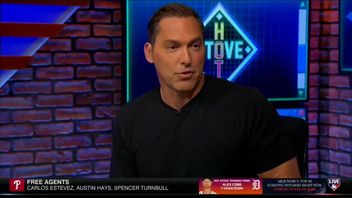 "I'll say this to the people at home - Andruw Jones is a Hall of Famer." - Mark DeRosa on #MLBNHotStove