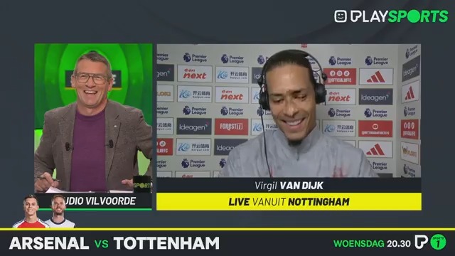 Een Belgische topper in de goal? Dat heeft Virgil van Dijk nog gezien! 😄👐 Geert De Vlieger