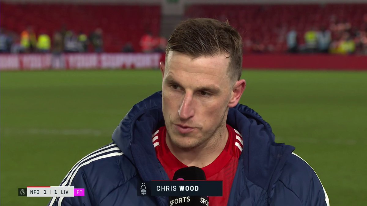 "It feels more like frustration and disappointment." Chris Wood on the Premier League title race, feeling 'disappointed' with the draw to Liverpool and his impressive goalscoring form 📈 🎙️ @julesbreach | 📺 TNT Sports & discovery+ UK