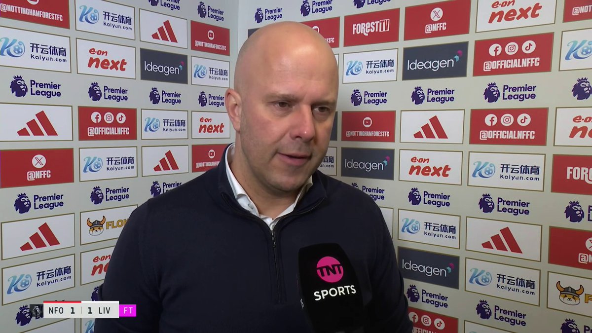 "I couldn't have asked for more. The second half performance was outstanding." Arne Slot was delighted with Liverpool's response to going behind against Nottingham Forest 📈 🎙️ Emma Dodds | 📺 TNT Sports & discovery+ UK