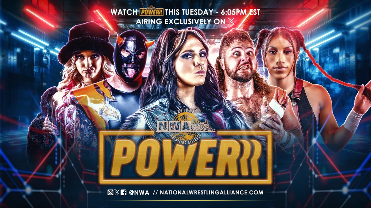 It's 6:05e! It's time for WRESTLING! It's time for NWA POWERRR! NWA President William Patrick Corgan has a MAJOR ANNOUNCEMENT! Plus, Women's Champion Kenzie Paige is in tag team action with her sister Kylie!